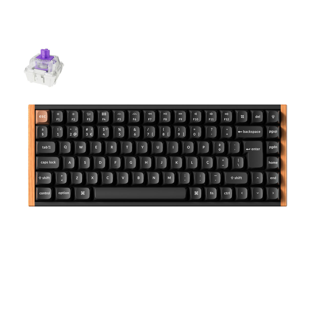Teclado personalizado com interruptor magnético sem fio Keychron K2 HE