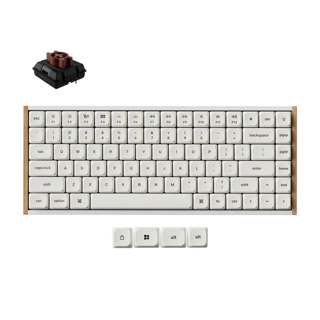 Teclado mecânico personalizado sem fio Keychron K3 Max QMK/VIA