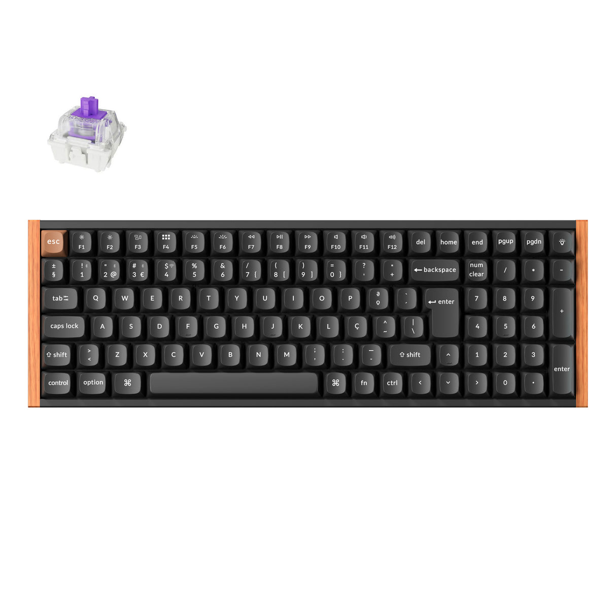 Keychron K4 HE Teclado Personalizado com Interruptor Magnético Sem Fios Coleção Layout ISO