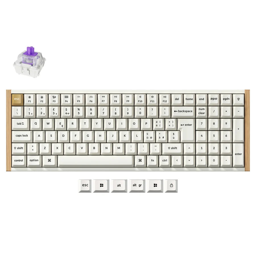 Keychron K4 HE Teclado Personalizado com Interruptor Magnético Sem Fios Coleção Layout ISO