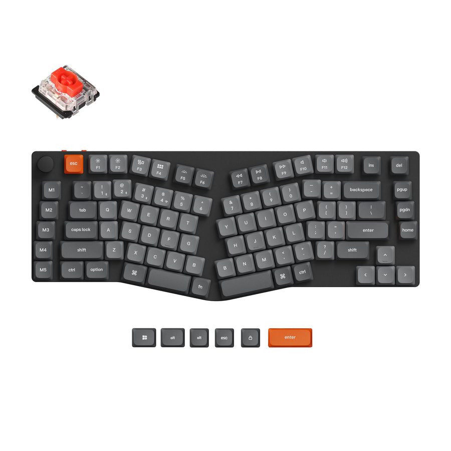 Keychron K15 Max (Alice Layout) Teclado mecânico personalizado sem fio QMK