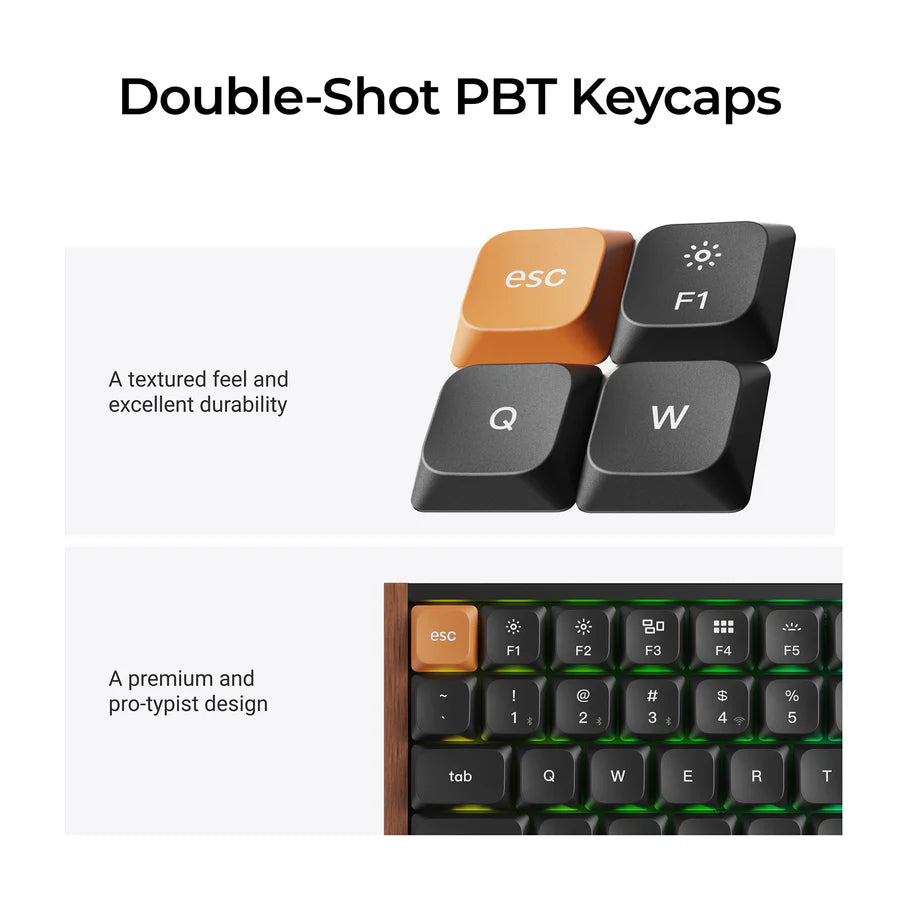 Teclado mecânico personalizado sem fio Keychron K3 Max QMK/VIA