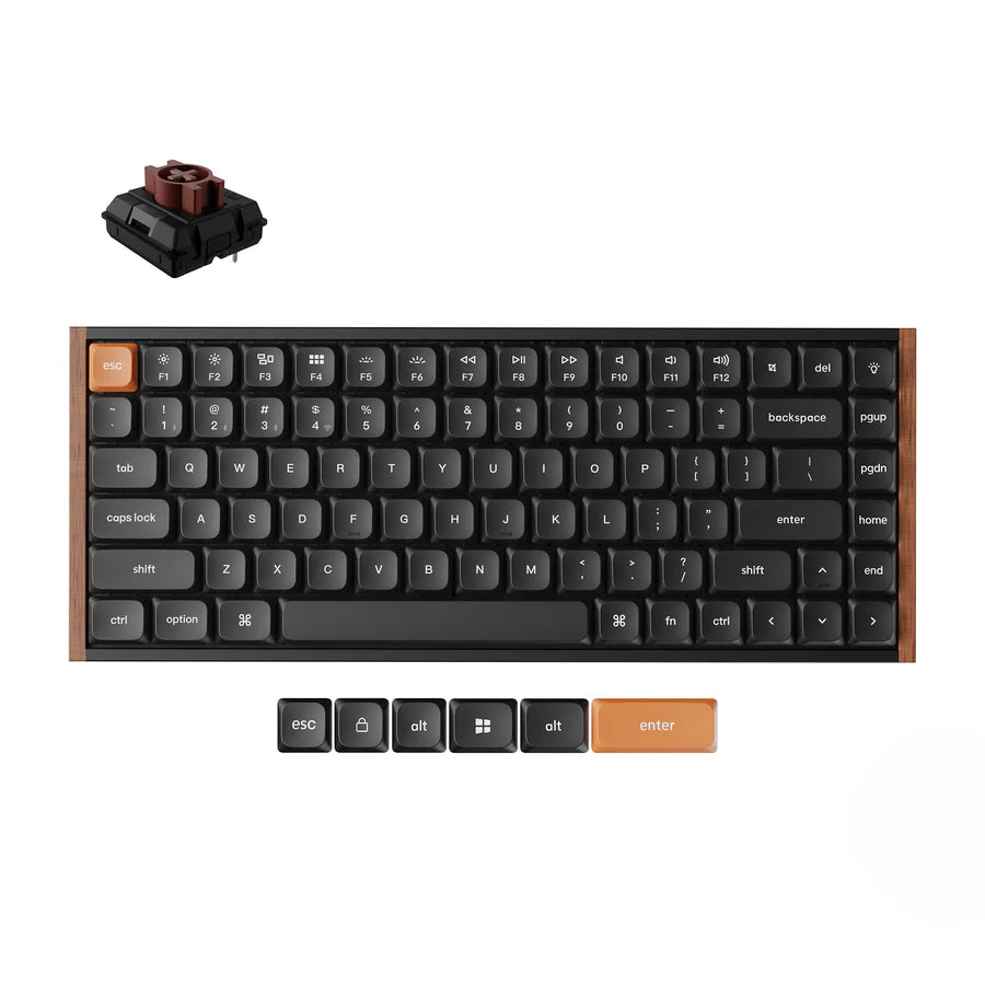 Teclado mecânico personalizado sem fio Keychron K3 Max QMK/VIA