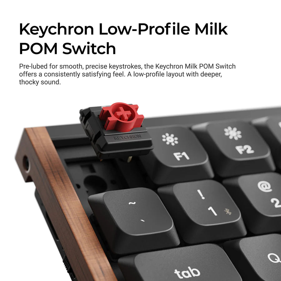 Teclado mecânico personalizado sem fio Keychron K3 Max QMK/VIA