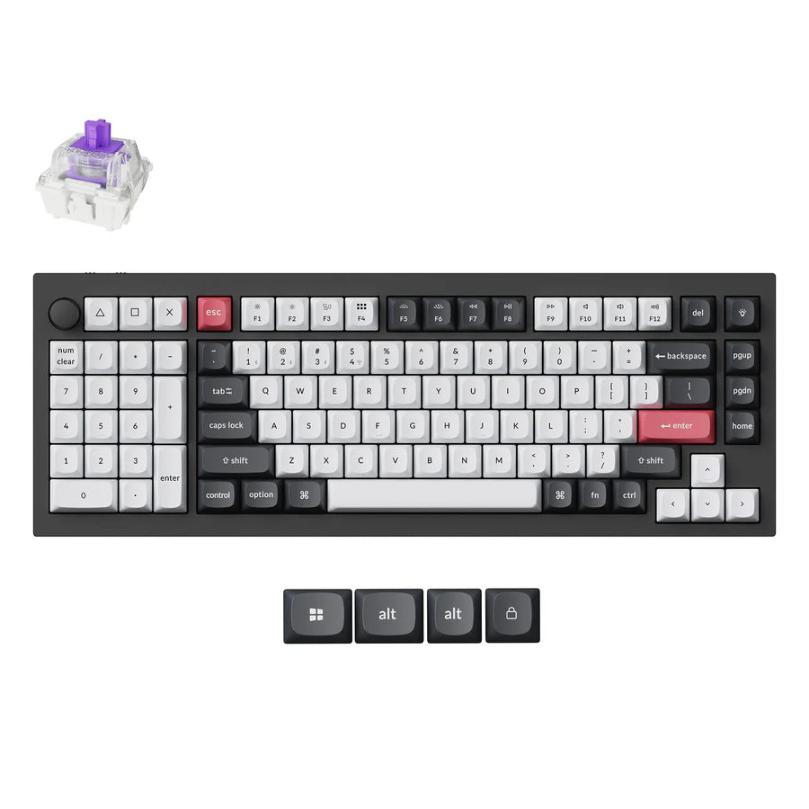 Teclado personalizado sem fio Keychron Q5 HE QMK (layout ANSI dos EUA)