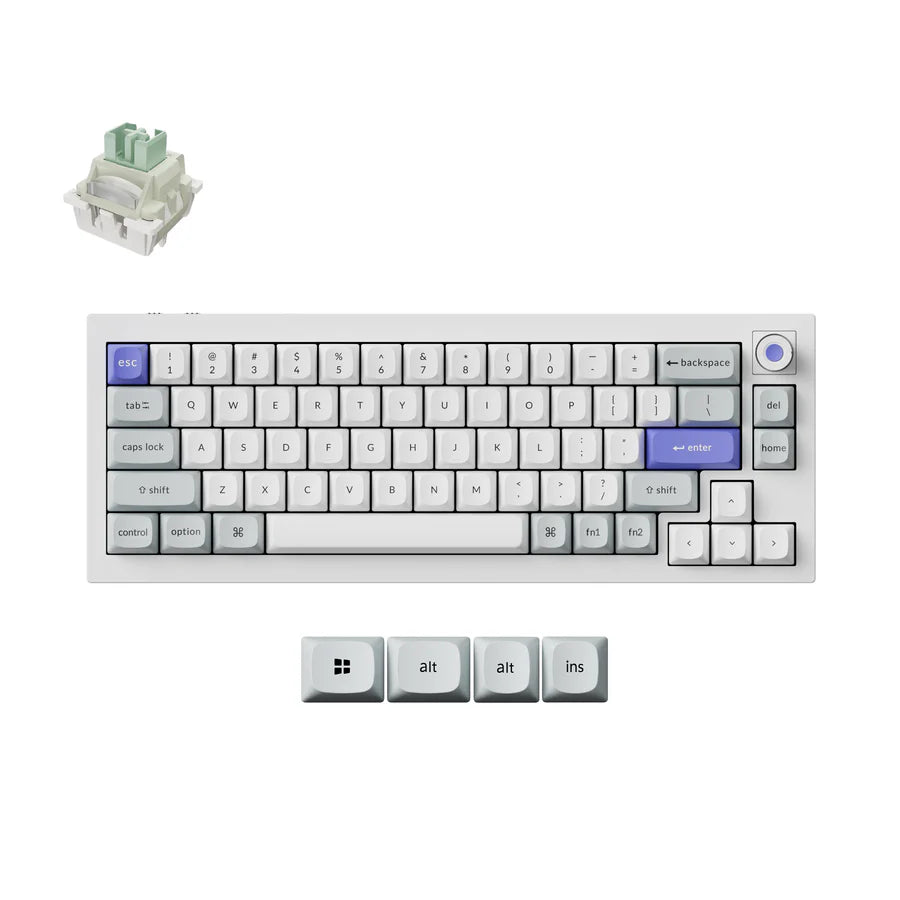 Teclado personalizado sem fio Keychron Q1 HE QMK