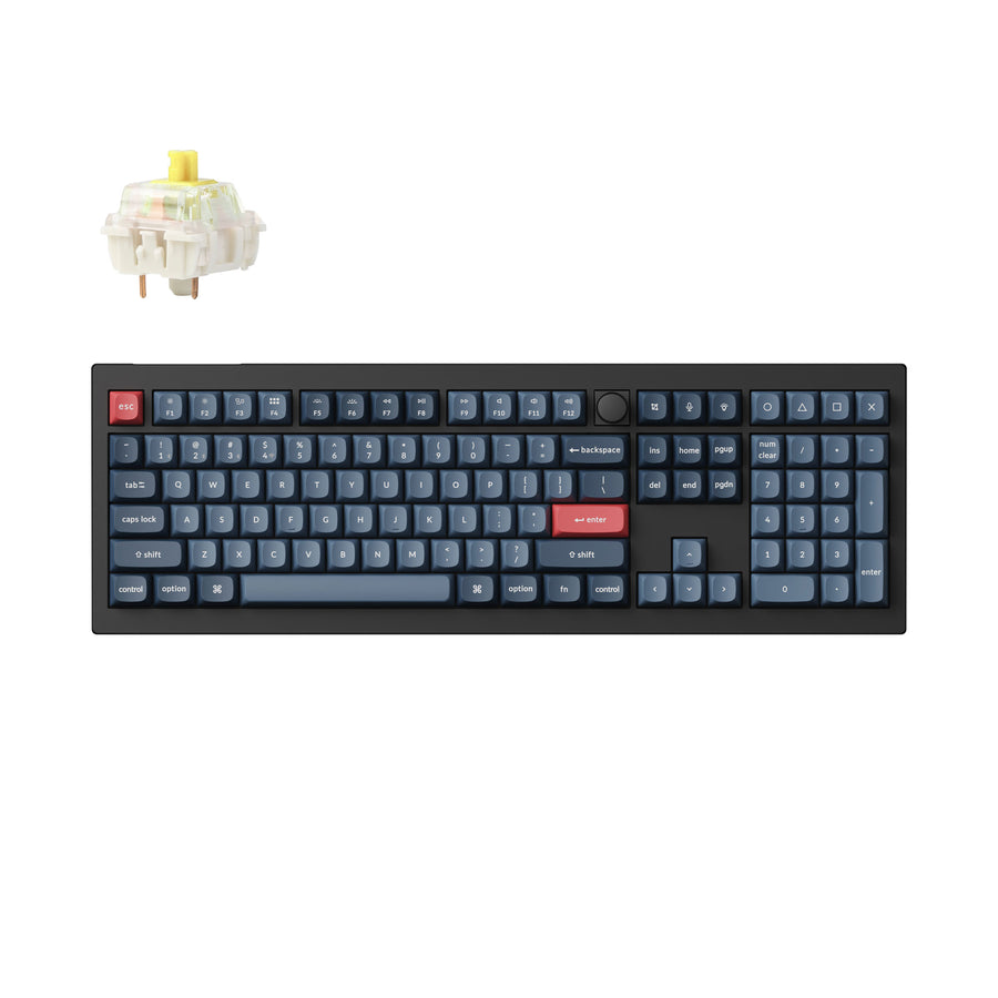Teclado mecânico personalizado sem fio Keychron V6 Max QMK/VIA