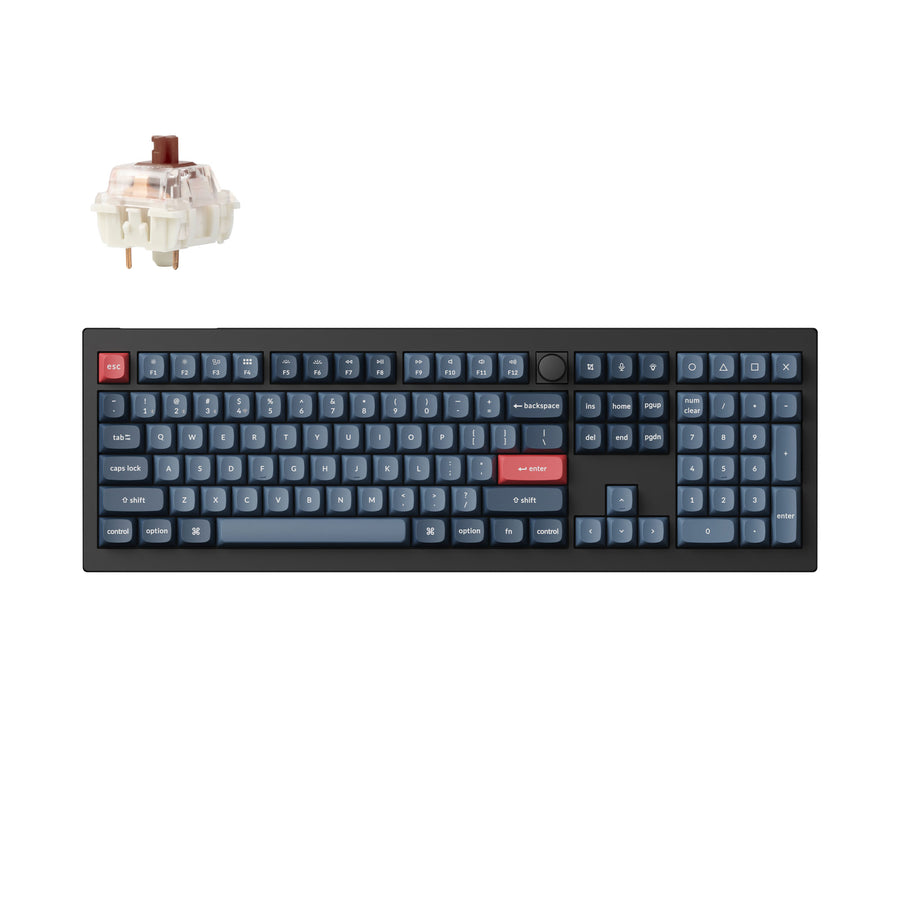 Teclado mecânico personalizado sem fio Keychron V6 Max QMK/VIA