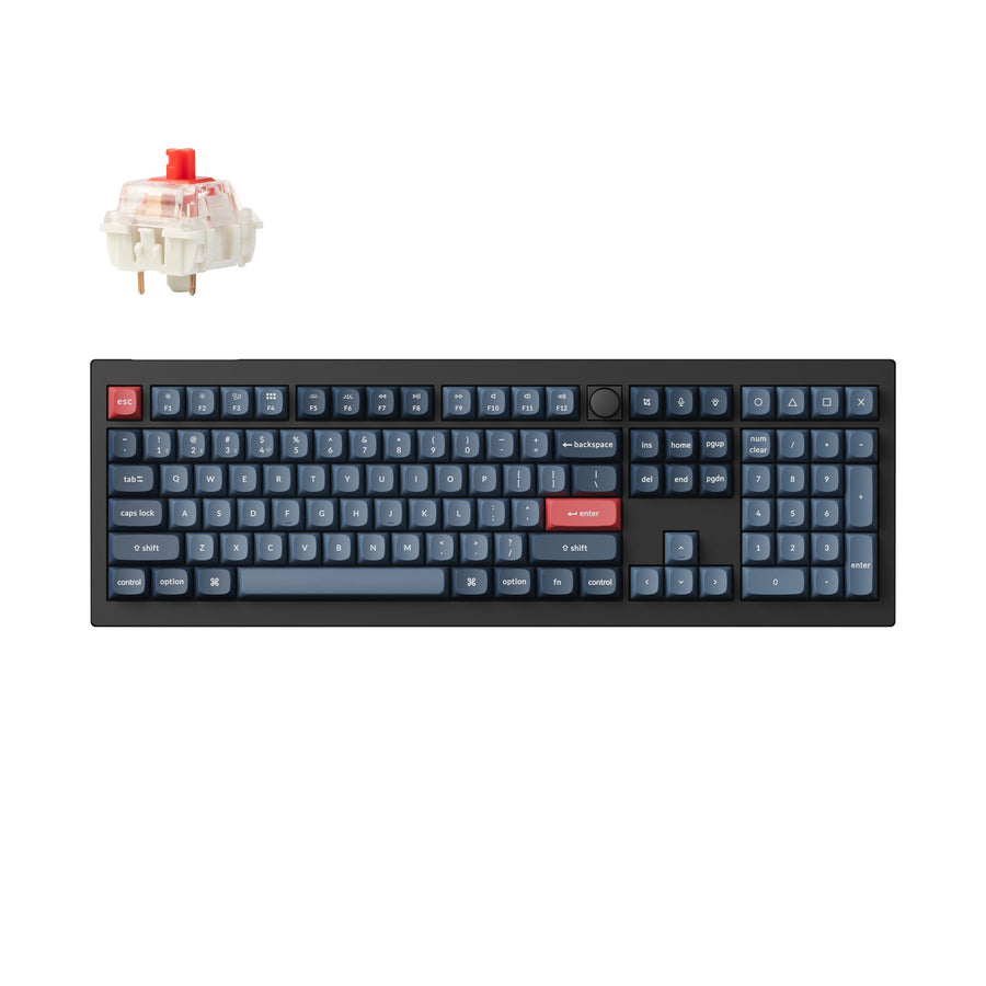 Teclado mecânico personalizado sem fio Keychron V6 Max QMK/VIA