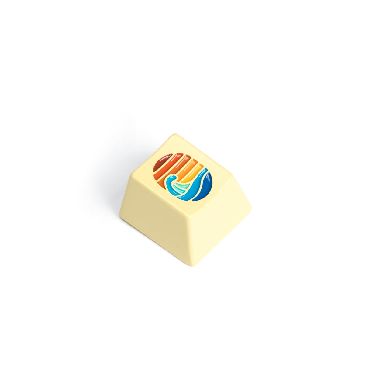 Keychron colorido grande onda metal artesão keycap