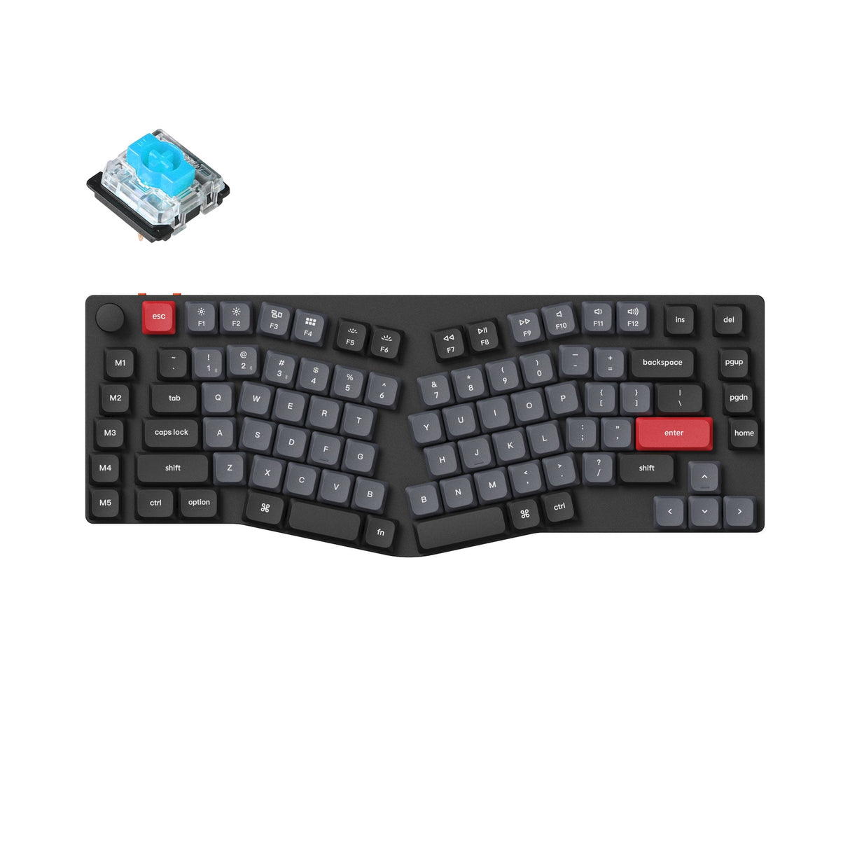 Keychron K15 Pro (Alice Layout) Teclado mecânico personalizado sem fio QMK/VIA