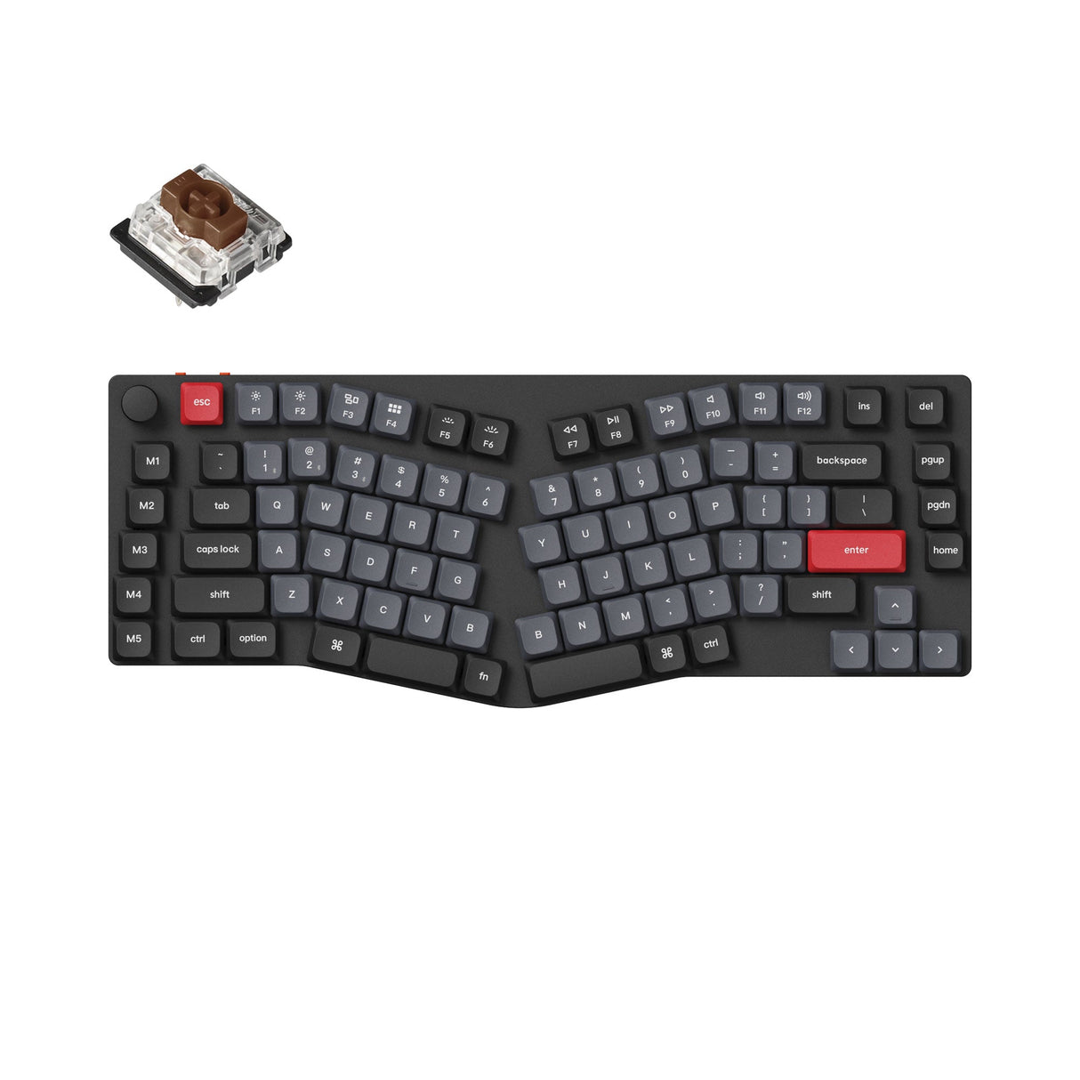 Keychron K15 Pro (Alice Layout) Teclado mecânico personalizado sem fio QMK/VIA