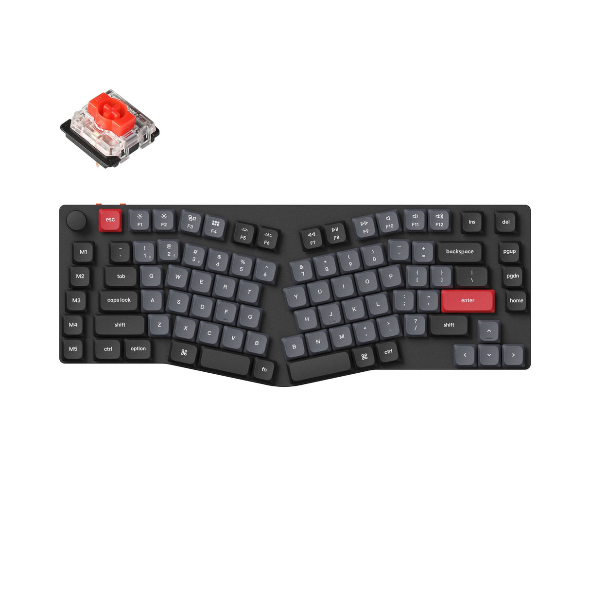 Keychron K15 Pro (Alice Layout) Teclado mecânico personalizado sem fio QMK/VIA