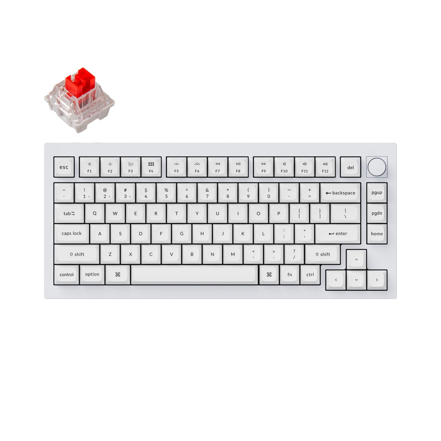 Teclado mecânico personalizado sem fio Keychron Q1 Pro QMK/VIA