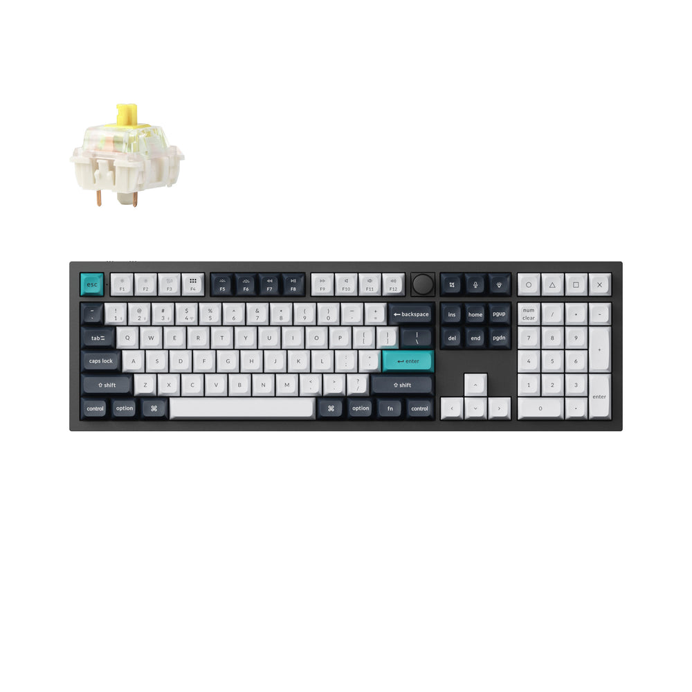 Keychron Q6 Max QMK/VIA teclado mecânico personalizado sem fio (layout ANSI dos EUA)