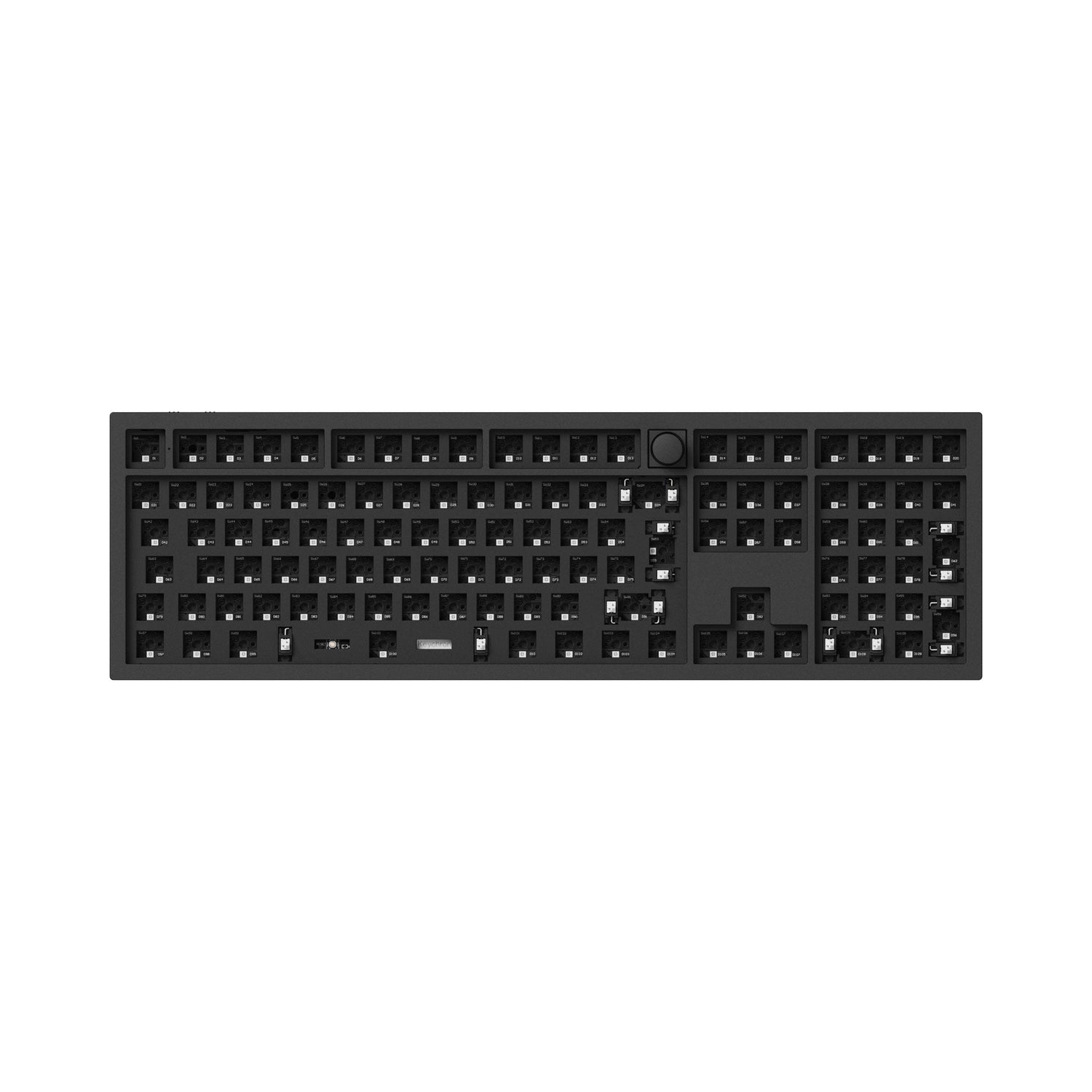 Keychron q6 pro qmk/via coleção de layout iso de teclado mecânico personalizado sem fio