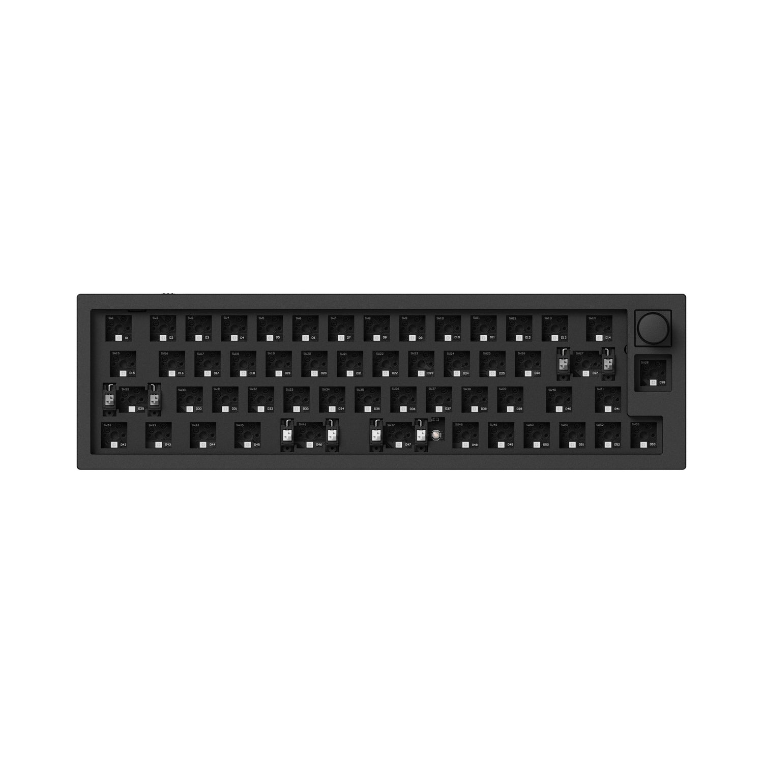 Keychron Q9 Plus QMK/VIA custom mechanical keyboard 40% layout barebone knob version