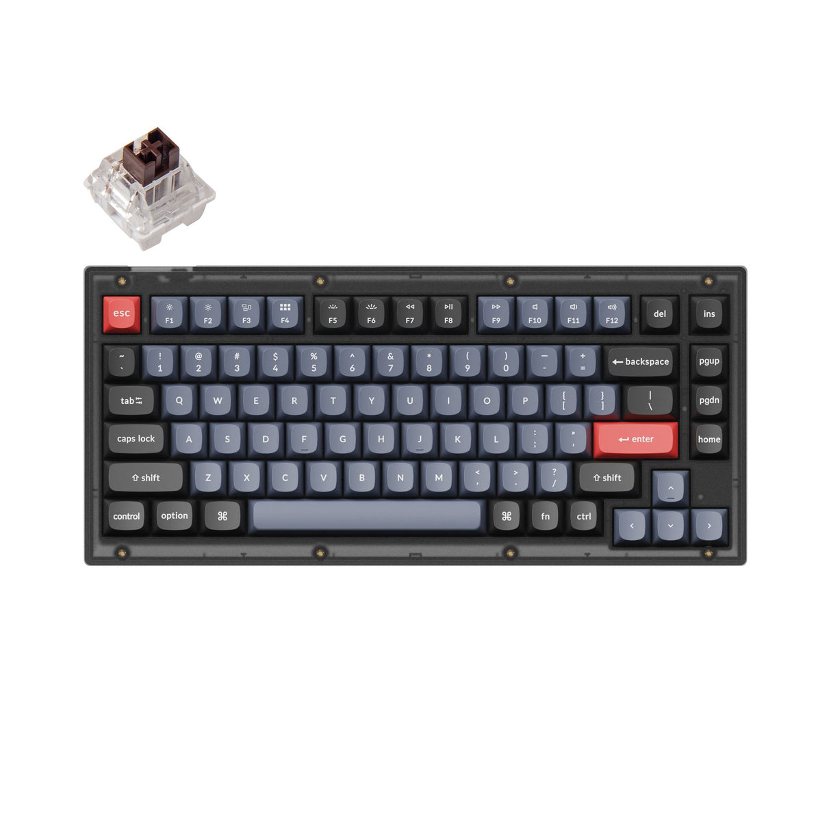 Teclado mecânico personalizado Keychron V1 QMK