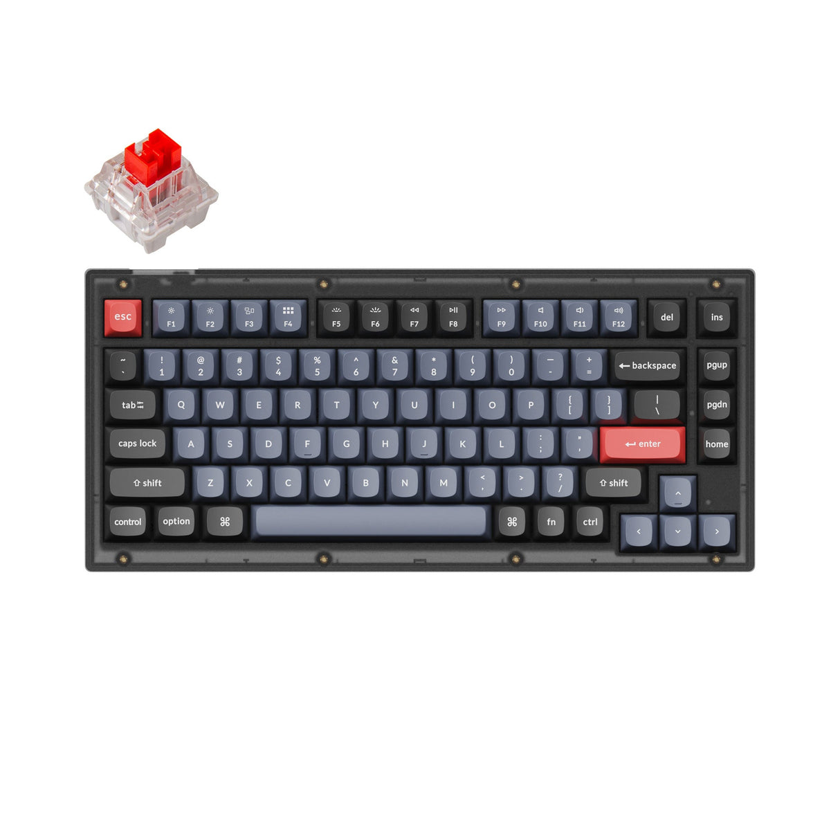 Teclado mecânico personalizado Keychron V1 QMK