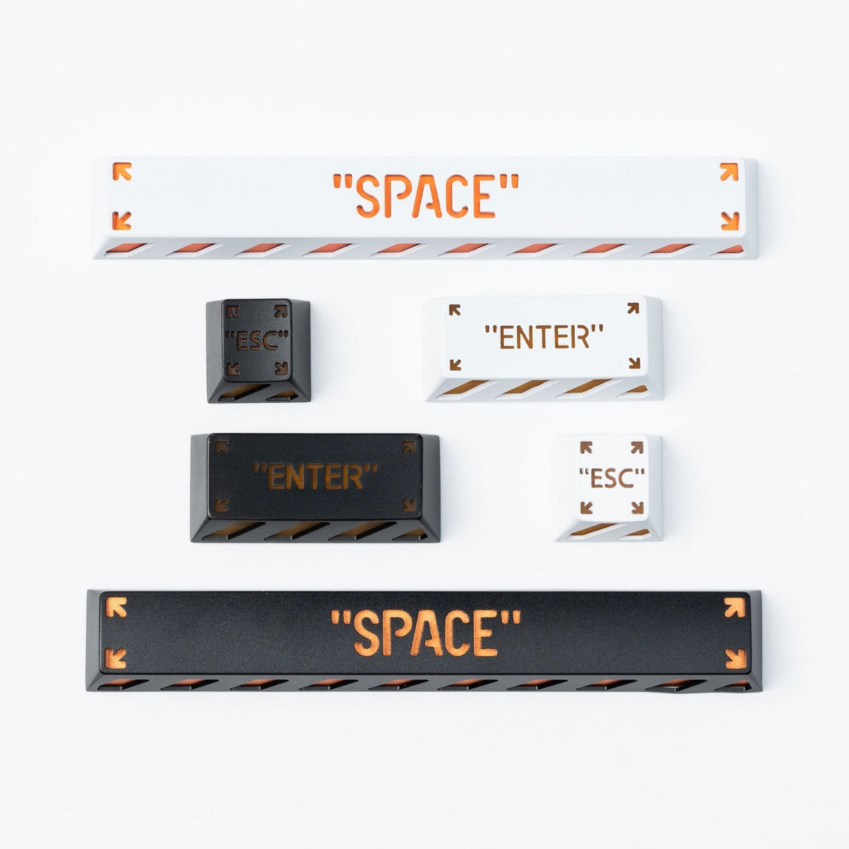Barra de espaço/ESC/Tecla Enter em liga de alumínio Keycap artesanal