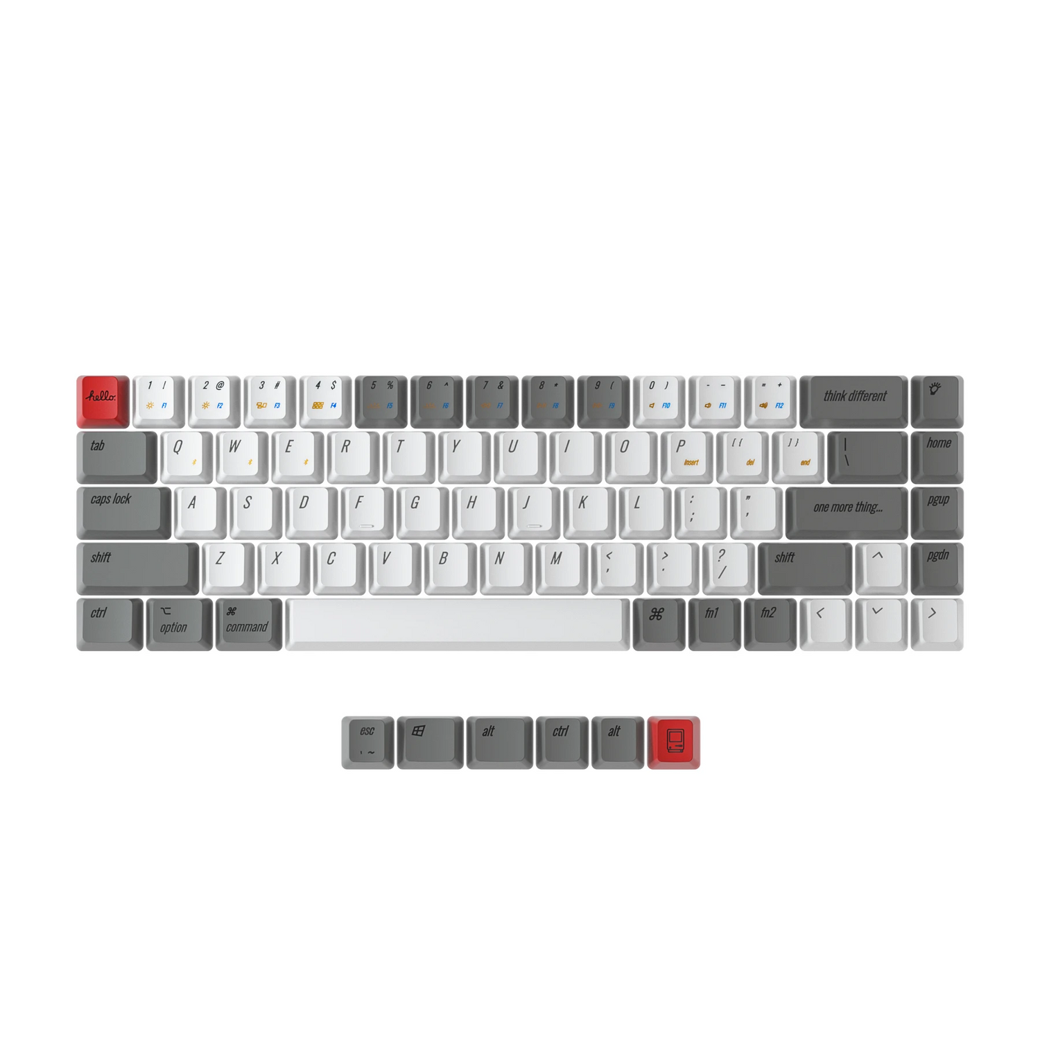 Conjunto de teclas retrô Keychron OEM Profile PBT