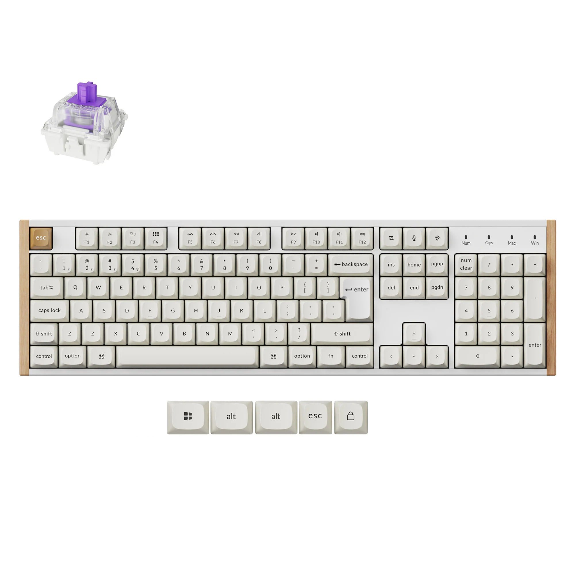 Keychron K10 HE Teclado Personalizado com Interruptor Magnético Sem Fios