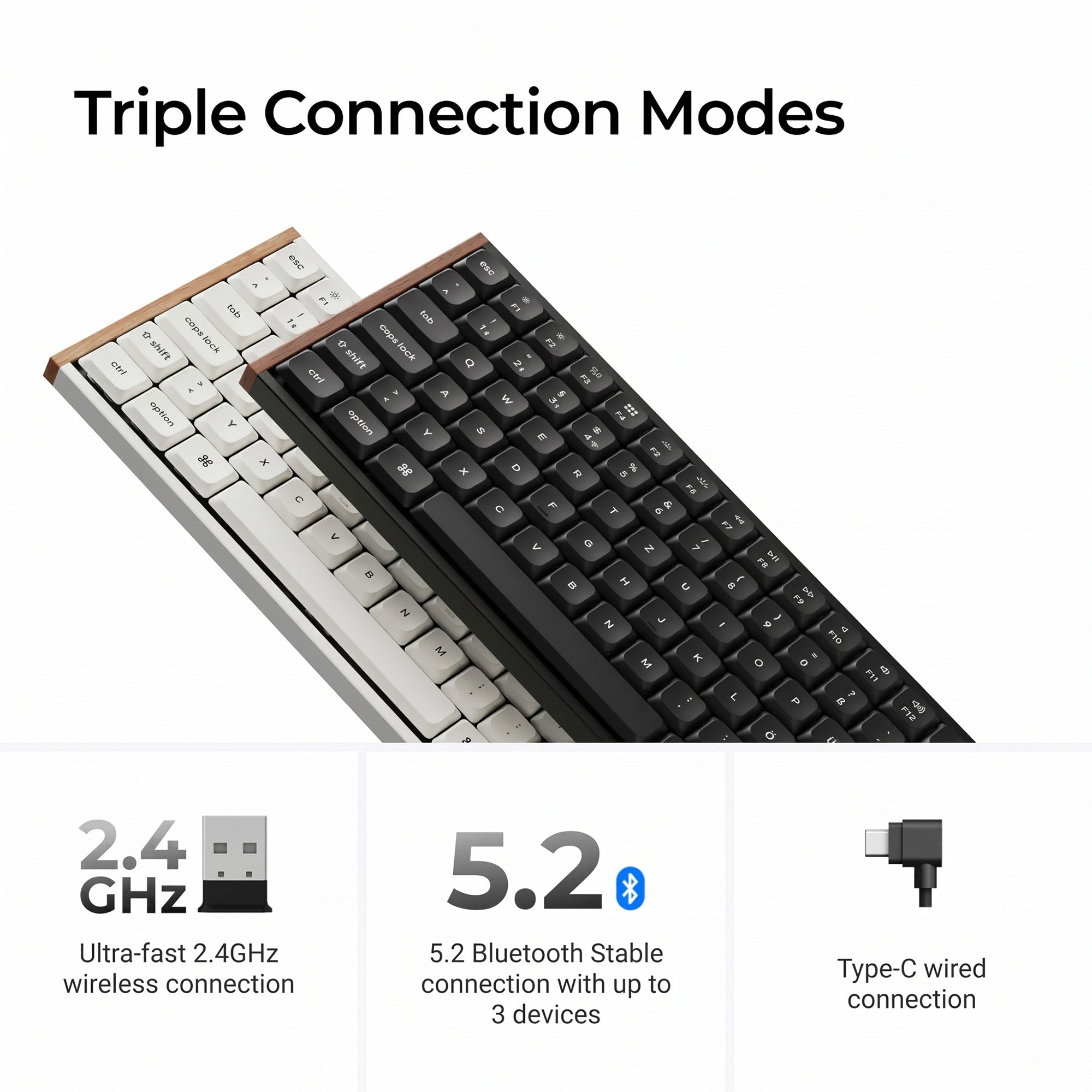 Keychron K3 Ultra 8K Wireless Custom Mechanical Keyboard ISO Layout Collection