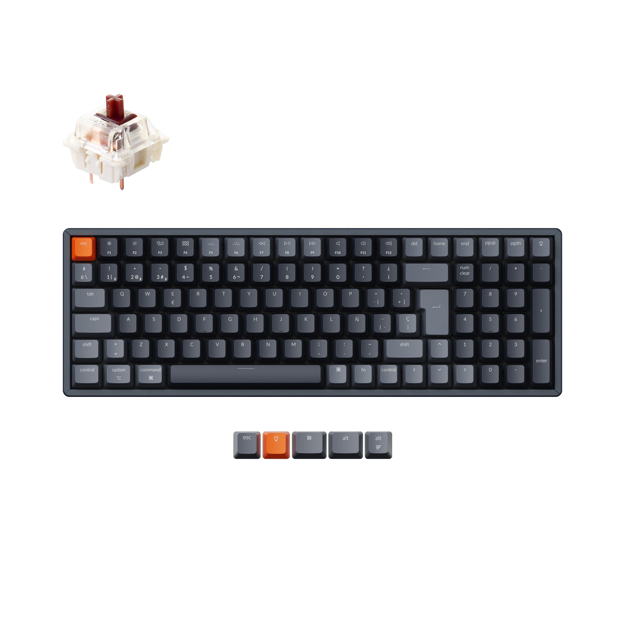 Teclado Mecânico Sem Fios Keychron K4 (Layout ISO-ES Espanhol) - Version 2