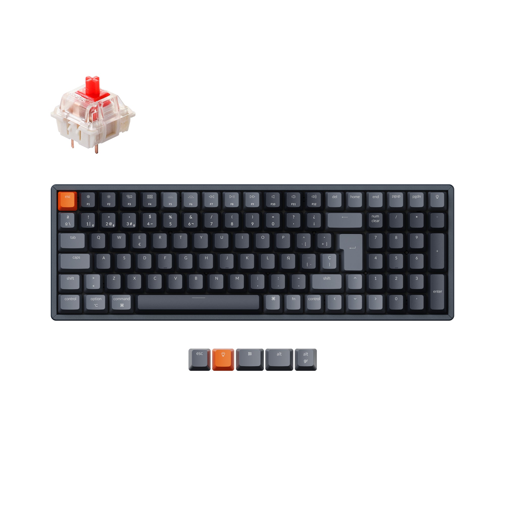 Teclado Mecânico Sem Fios Keychron K4 (Layout ISO-ES Espanhol) - Version 2