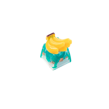 Keycap artesanal de resina de fruta fofa