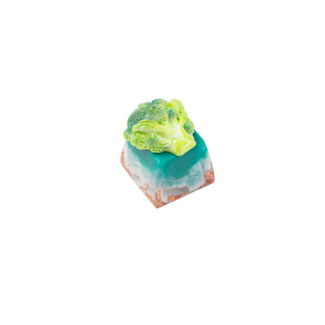 Keycap artesanal de resina de fruta fofa