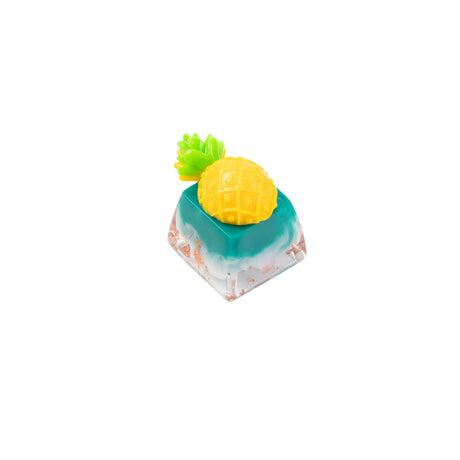 Keycap artesanal de resina de fruta fofa