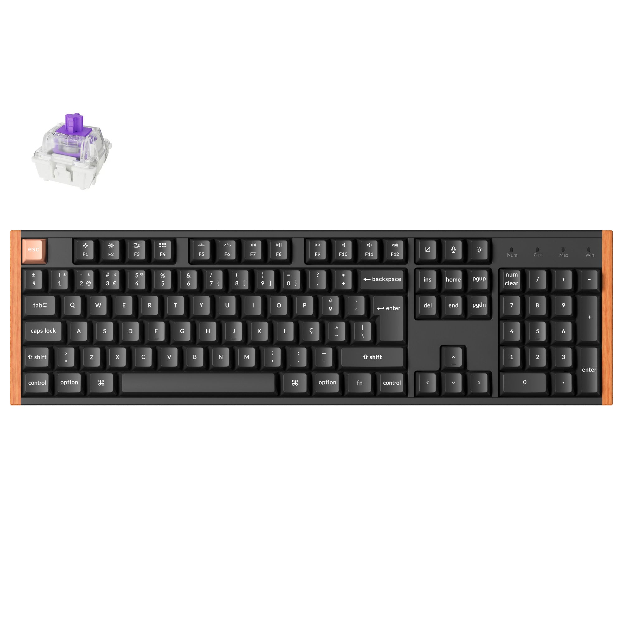 Keychron K10 HE Teclado Personalizado com Interruptor Magnético Sem Fios