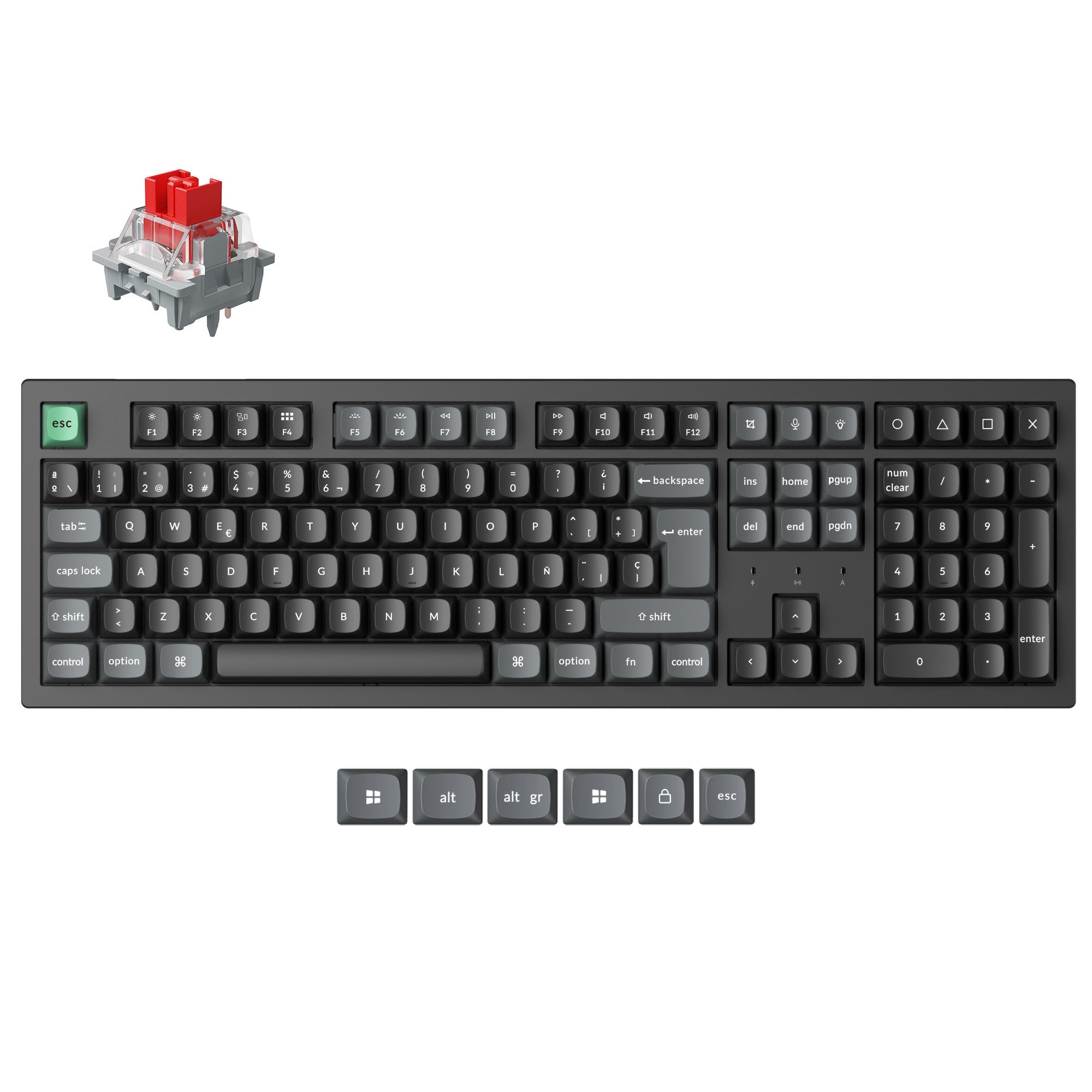 Keychron K10 Ultra 8K Wireless Custom Mechanical Keyboard (ISO Layout)