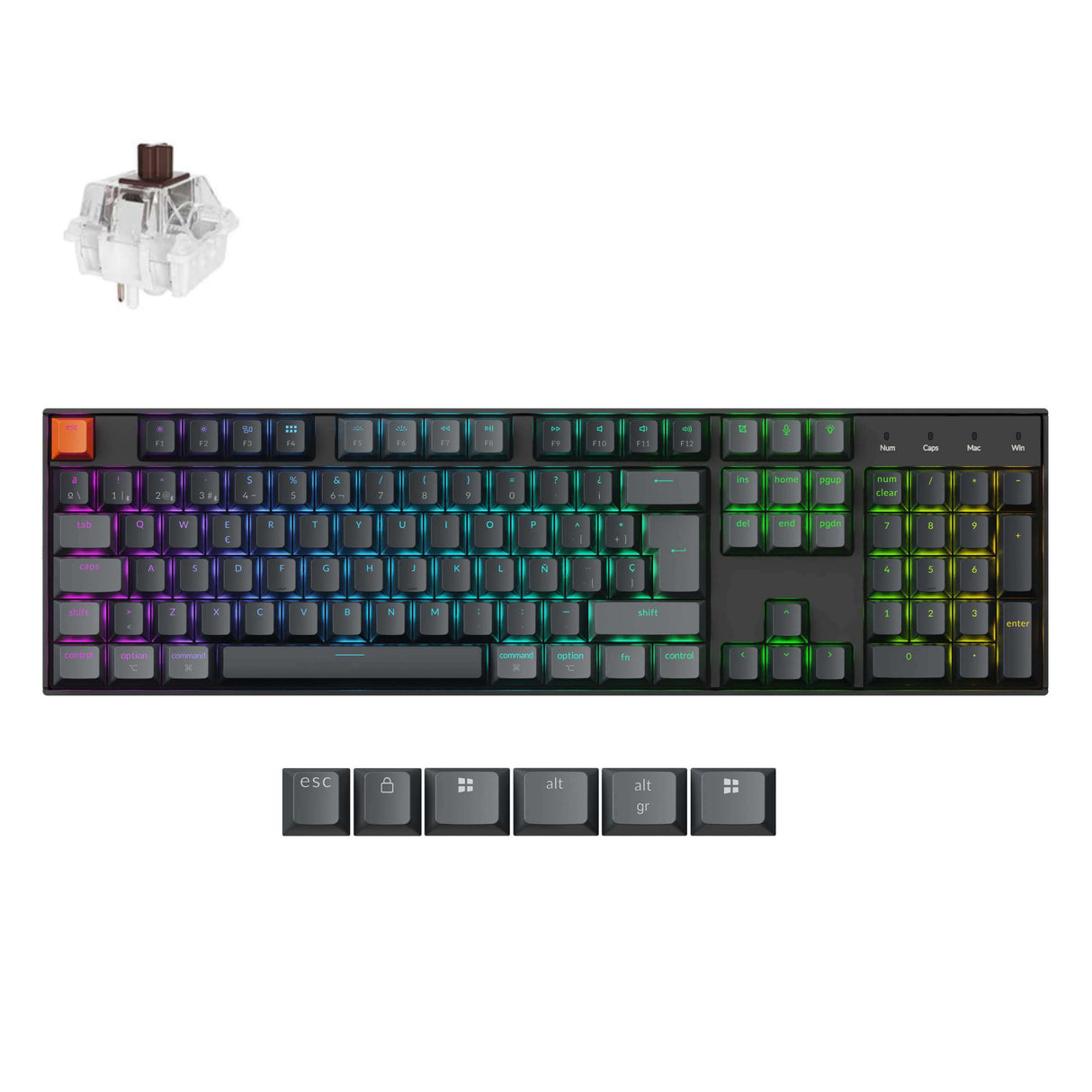 Keychron K10 QMK Wireless Mechanical Keyboard(ISO Layout)- (Version 2)