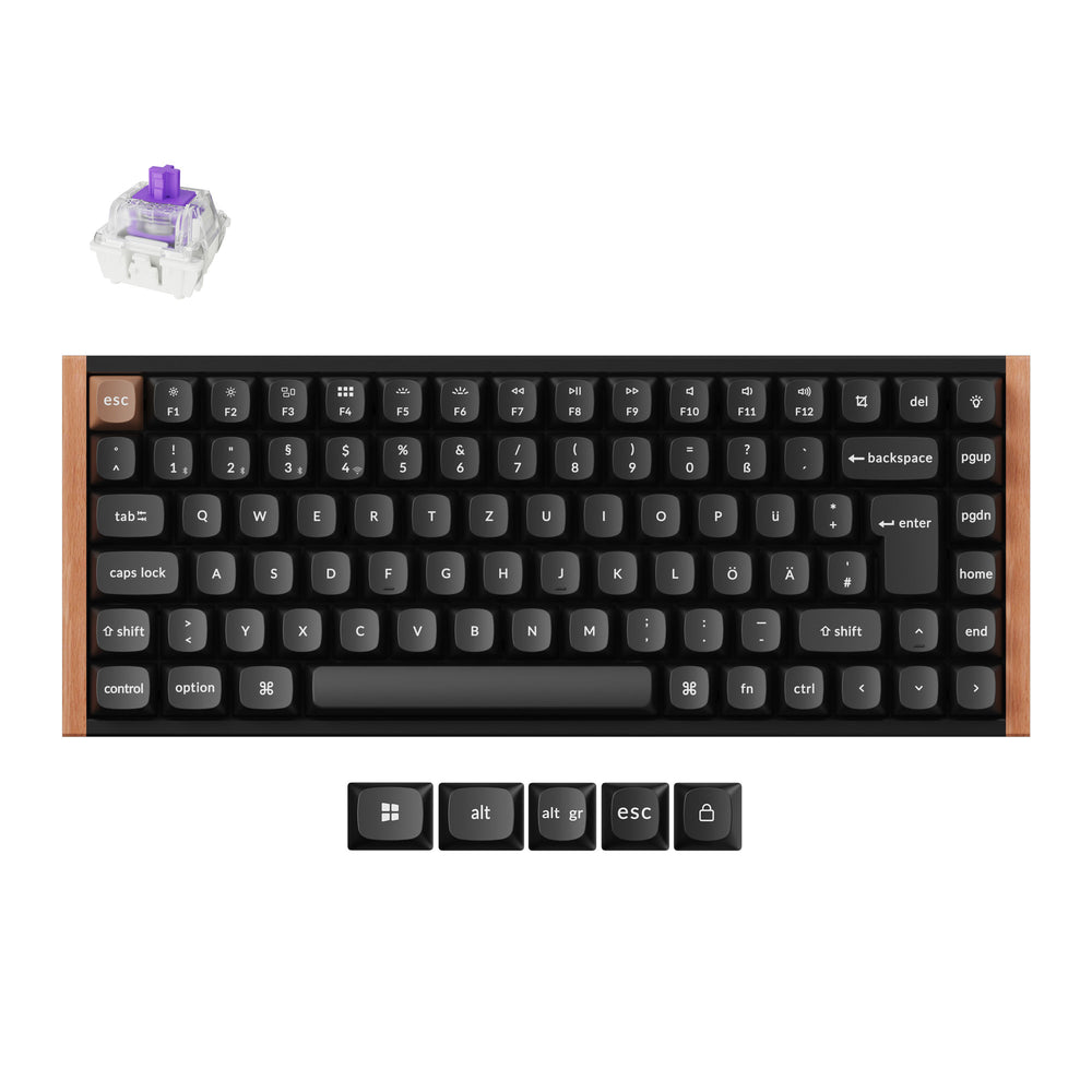 Teclado personalizado com interruptor magnético sem fio Keychron K2 HE