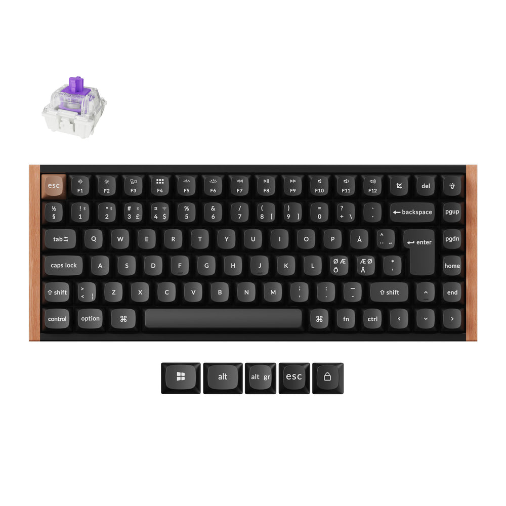 Teclado personalizado com interruptor magnético sem fio Keychron K2 HE