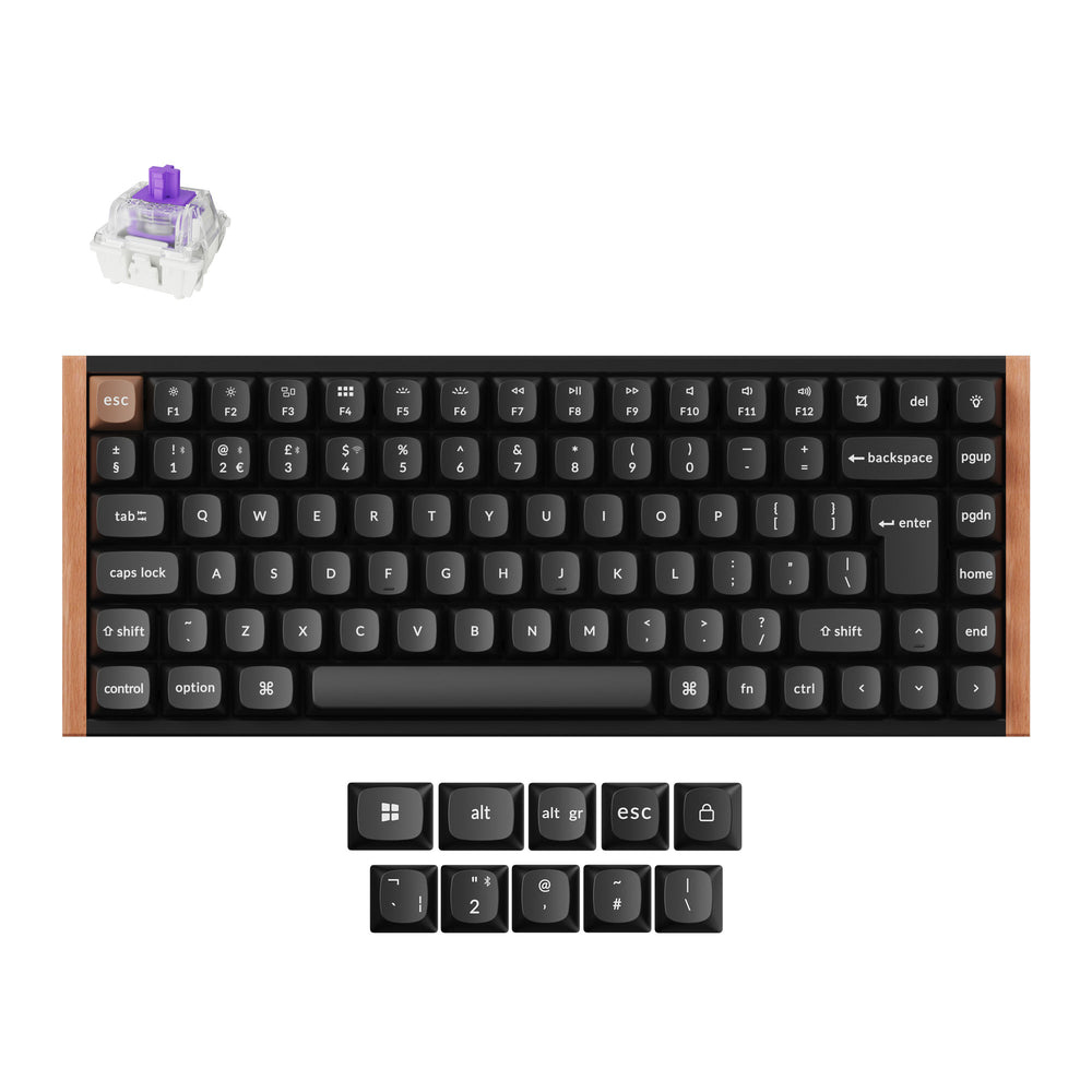 Teclado personalizado com interruptor magnético sem fio Keychron K2 HE