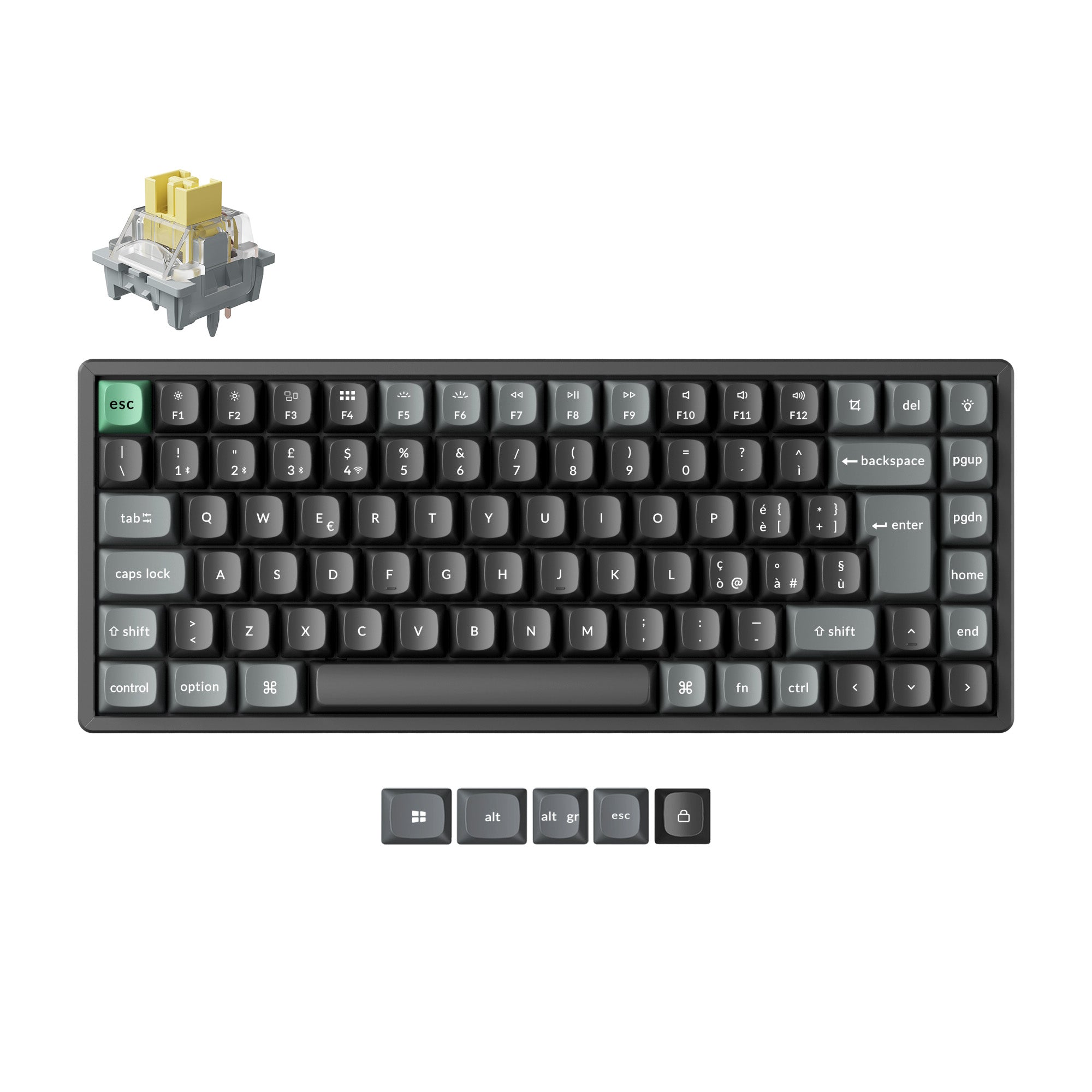 Keychron K2 Ultra 8K Wireless Custom Mechanical Keyboard ISO Layout Collection