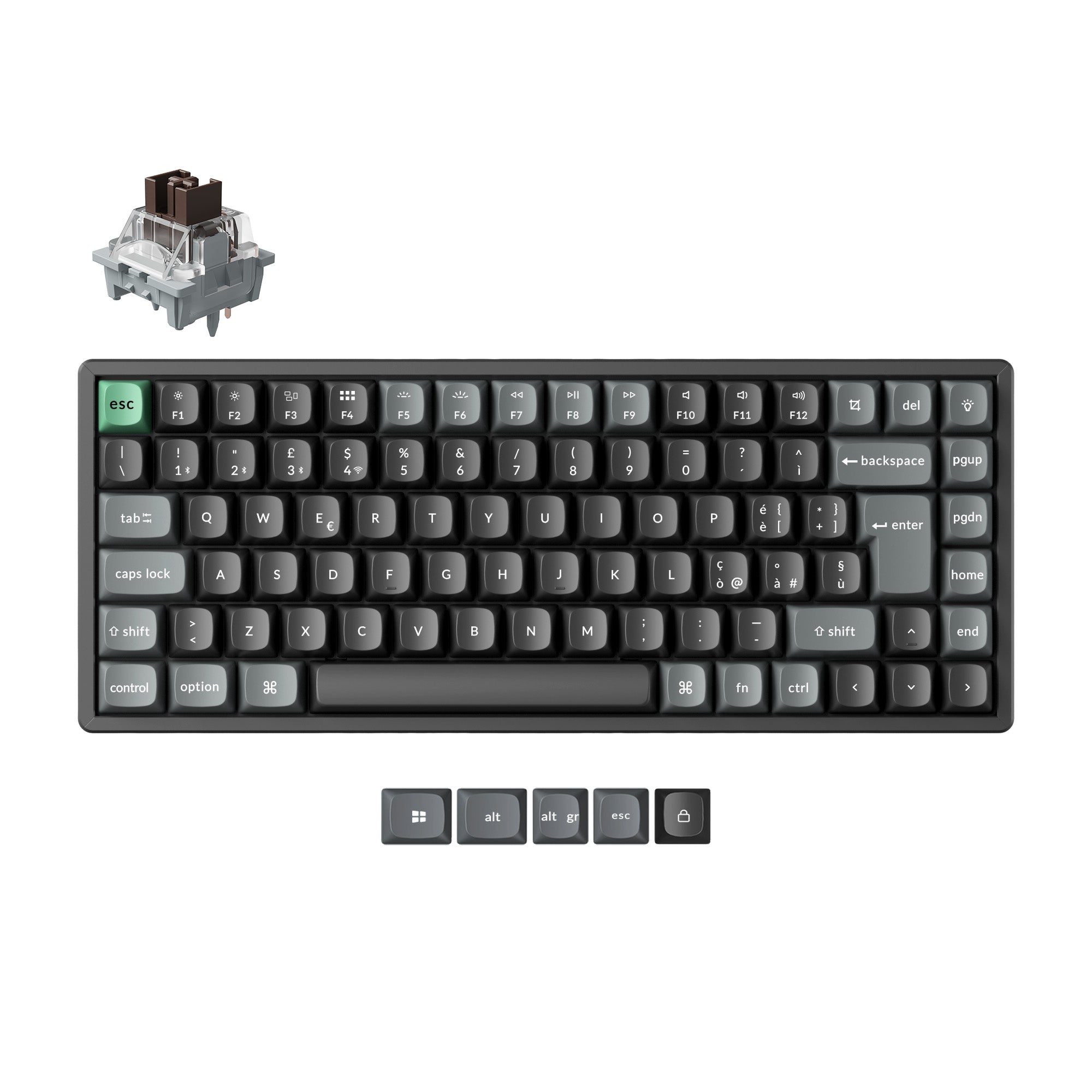 Keychron K2 Ultra 8K Wireless Custom Mechanical Keyboard ISO Layout Collection