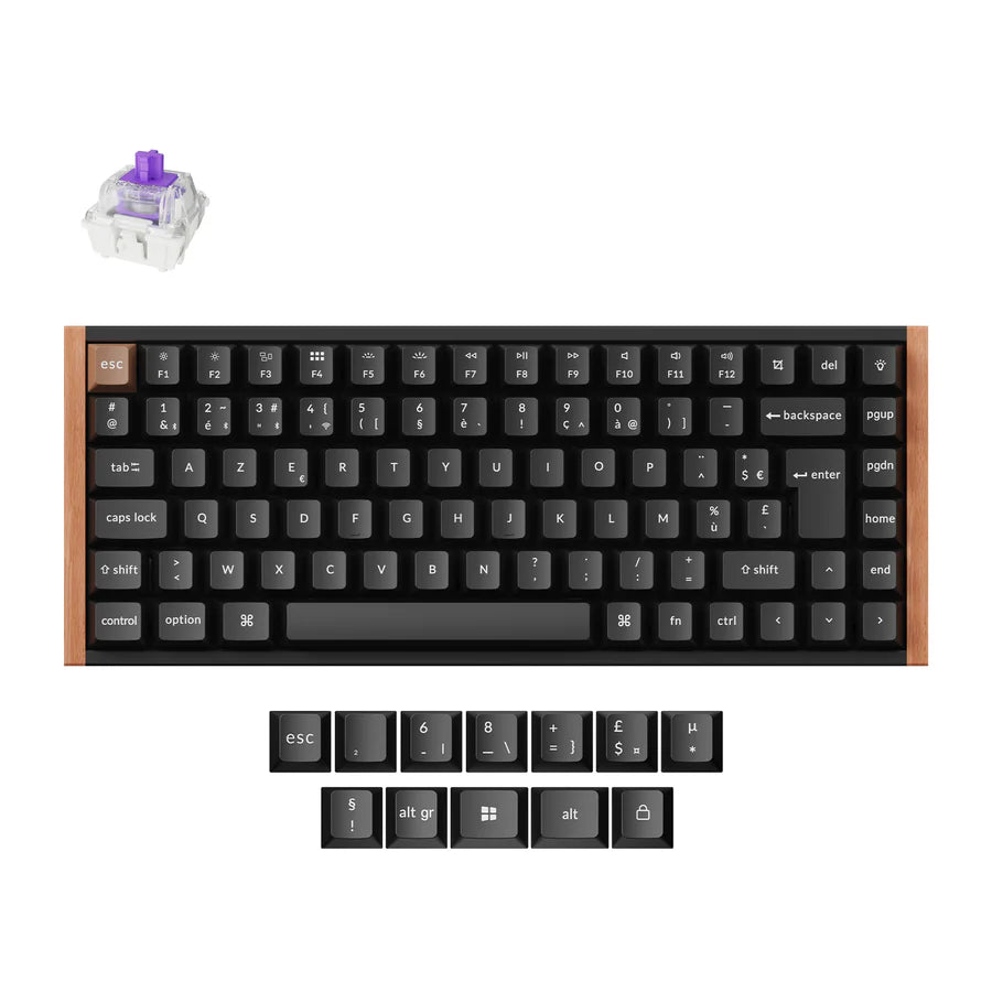 Teclado personalizado com interruptor magnético sem fio Keychron K2 HE