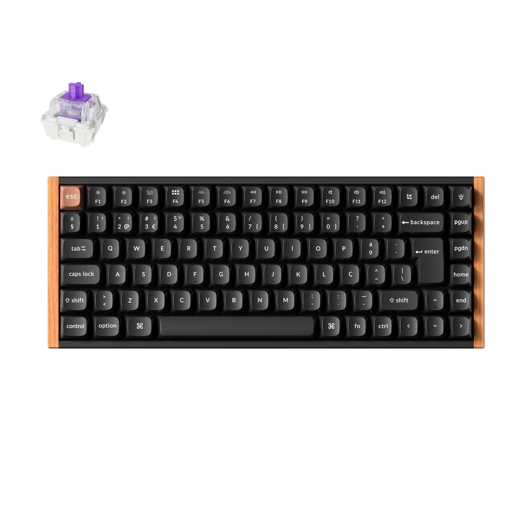 Teclado personalizado com interruptor magnético sem fio Keychron K2 HE
