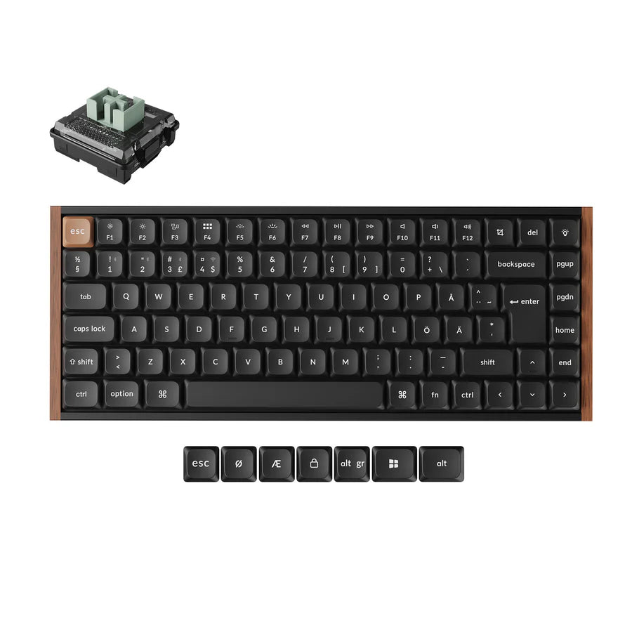 Teclado mecânico personalizado sem fio Keychron K3 Max QMK/VIA