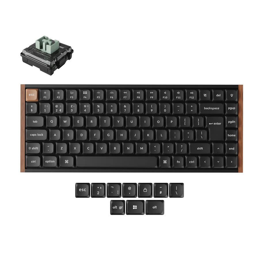 Teclado mecânico personalizado sem fio Keychron K3 Max QMK/VIA