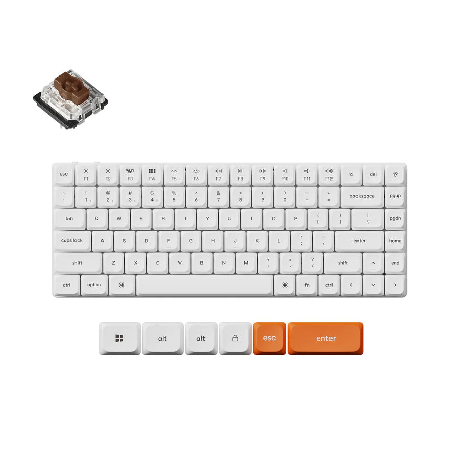 Teclado mecânico personalizado sem fio Keychron K3 Max QMK/VIA