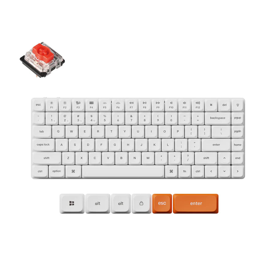 Teclado mecânico personalizado sem fio Keychron K3 Max QMK/VIA