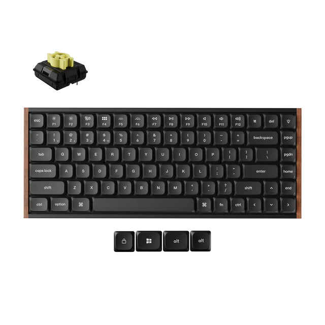 Teclado mecânico personalizado sem fio Keychron K3 Max QMK/VIA