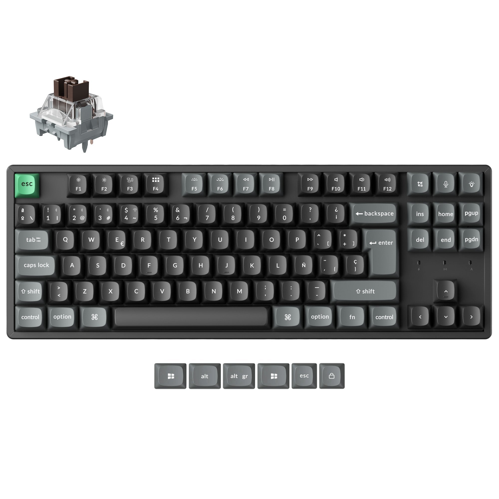 Keychron K8 Ultra 8K Wireless Custom Mechanical Keyboard ISO Layout Collection