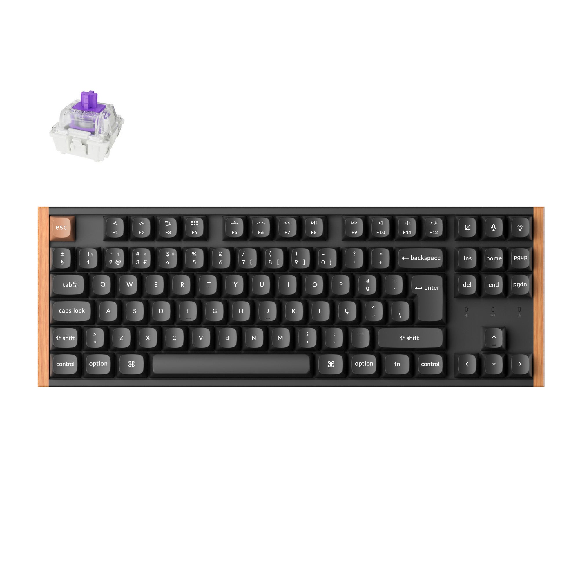 Teclado Personalizado Keychron K8 HE Sem Fios com Interruptores Magnéticos