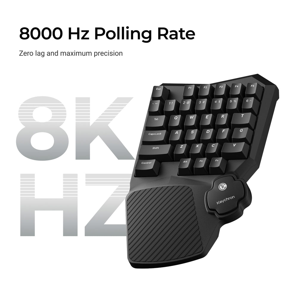 Keychron C0 HE Wired One Handed Magnetic Switch Gaming Keyboard